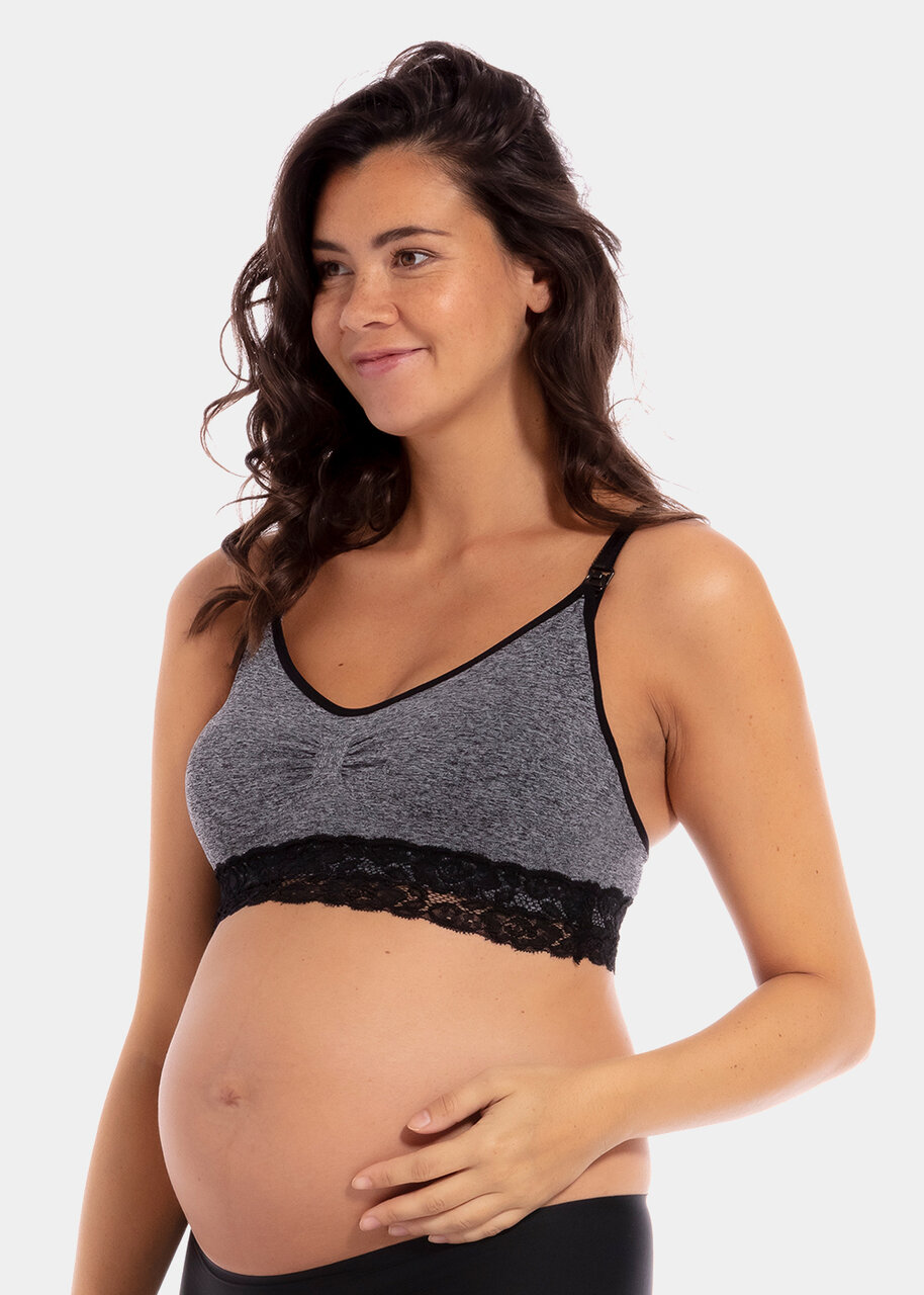 Maternity Bra Breastfeeding Plus Size, Lace Maternity Bralette