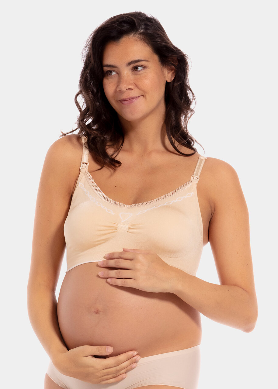 URMAGIC Women's Stretchy Front Open Breast Feeding Maternity Bra Nursing  Bras 