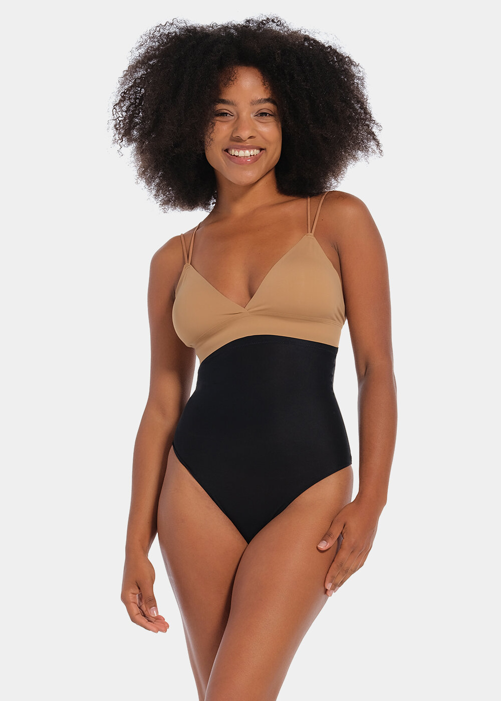 Seamless Shaping Bodysuit With Thong Bottom 2 Pack