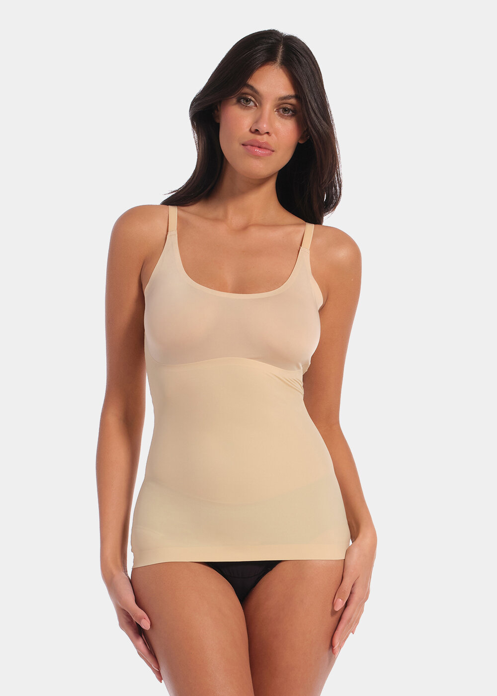 Thong Bodysuit for Women Tummy Control Backless Body Shaper, Sleeveless  Bodysuit Tank Tops (Color : White, Size : Medium)