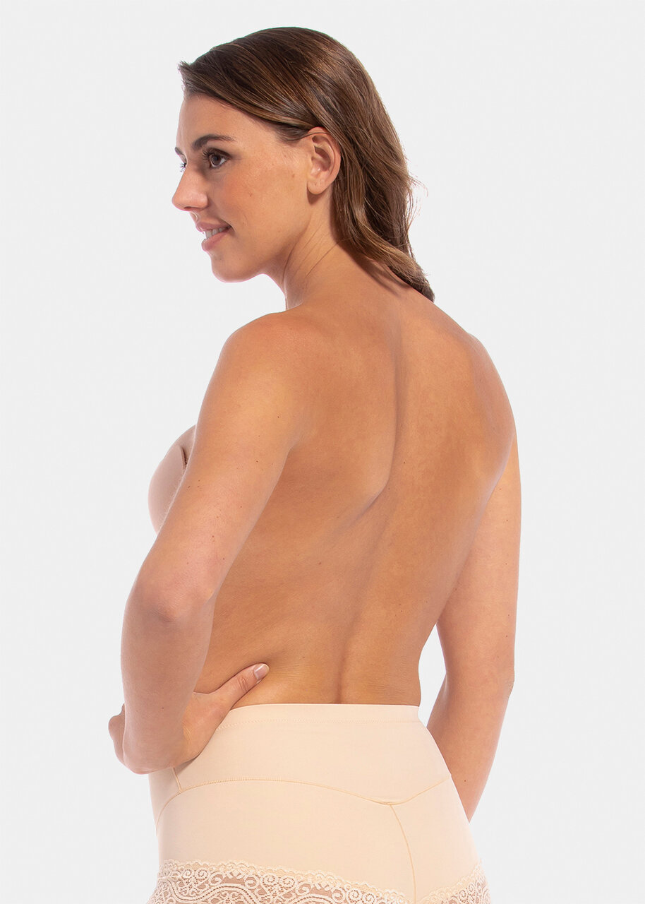 Glus Polyamide Girls/Women's Air Bra, Size-Medium, Color- Skin