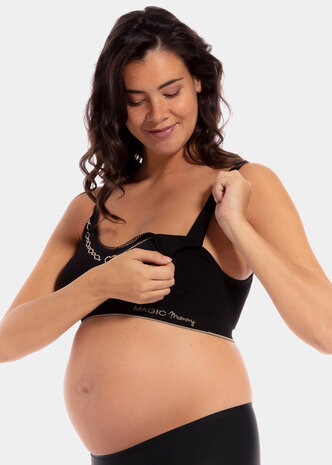 URMAGIC Women's Stretchy Front Open Breast Feeding Maternity Bra Nursing  Bras 