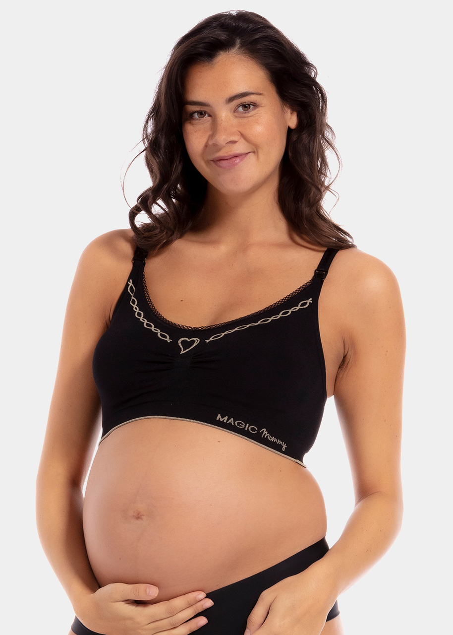 Magic Maternity Underwire Lace Breathable Nursing Bra, Comfortable