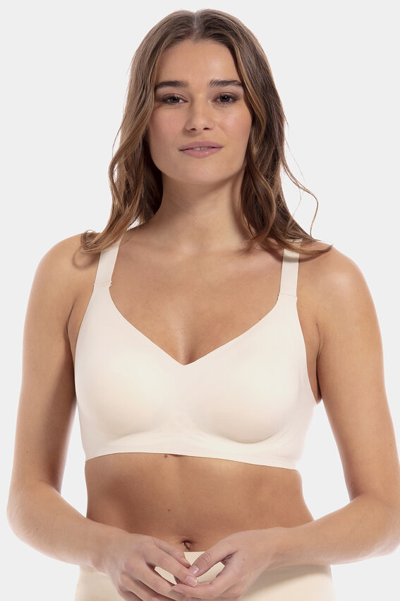 SATIN TOUCH SPORTS BRA WITH MULTIPLE STRAPS