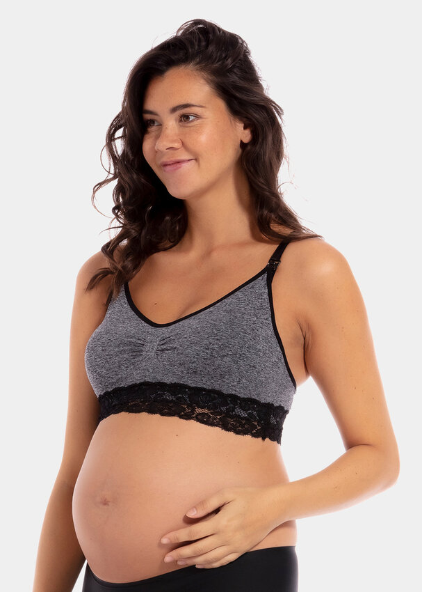 URMAGIC Cotton Open Breast Maternity Nursing Bra Women Wire Free Sleep  Underwear 